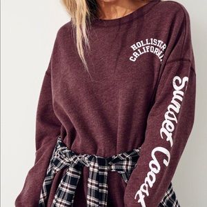 Hollister Oversized Crewneck Sweatshirt
